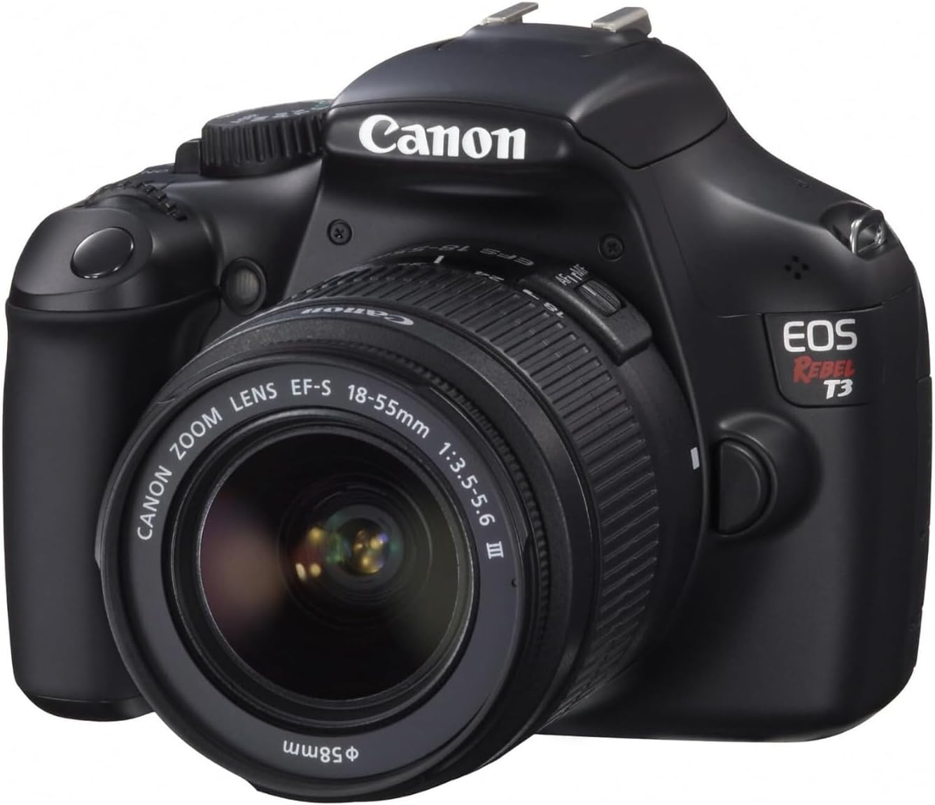 Canon EOS Rebel T3 Digital SLR Camera 12.2 MP with EF-S 18-55mm f/3.5-5.6 III Lens (Renewed)