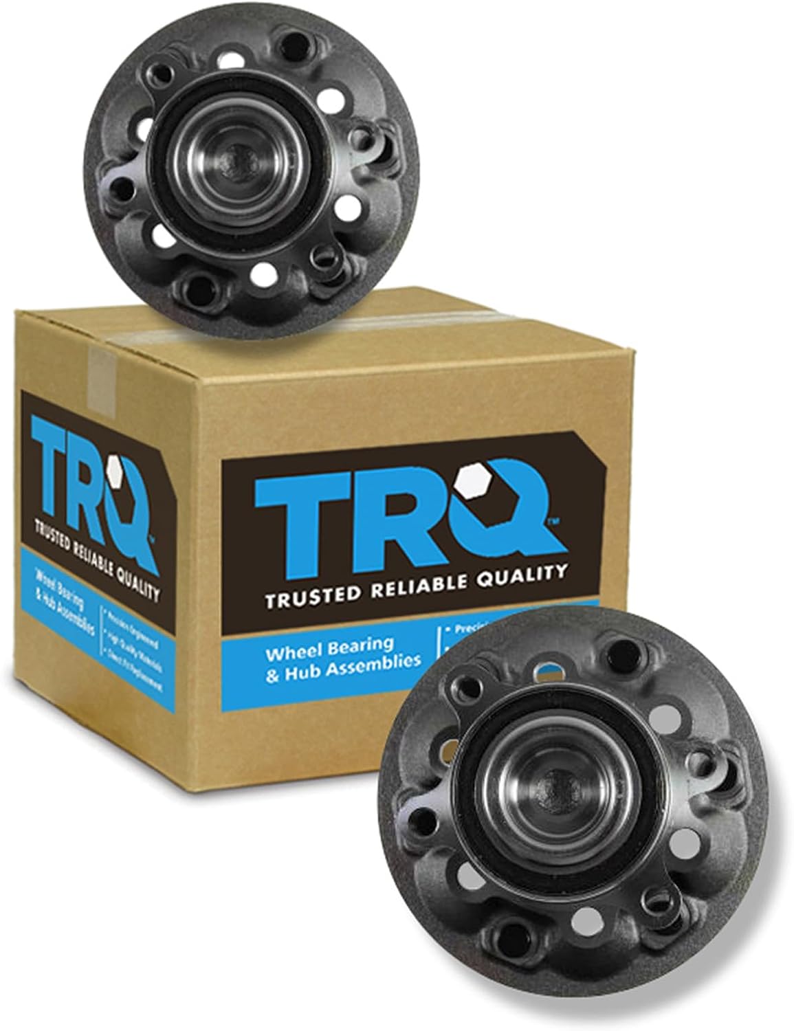 TRQ Front Left and Right Wheel Bearing and Hub Assembly Set 2 Piece Compatible with 2009-2012 Chevrolet Colorado Rear Wheel Drive 2009-2012 GMC Canyon Rear Wheel Drive