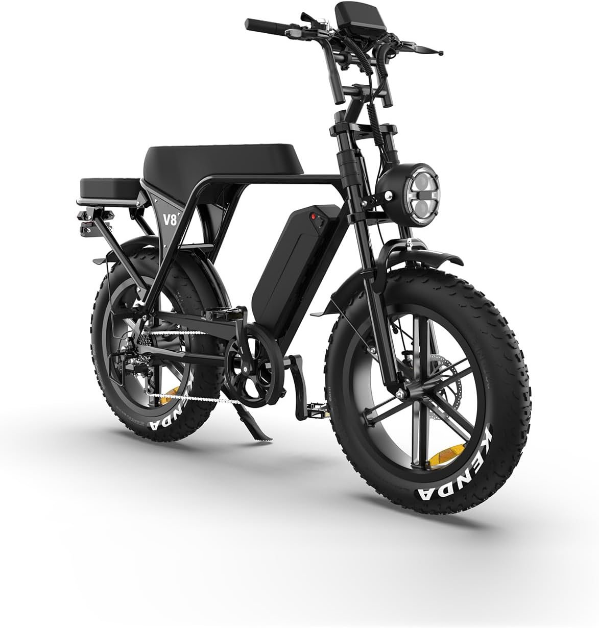 OUXI V8 Series Electric Bike for Adults, Peak 500W/1000W,20/31 MPH, 10.4/15/30 AH Removable Battery, 16''/20' Fat Tire Electric Bike,7-Speed Gear Electric Bicycles,Ebike Moped for Commuting & Off-Road