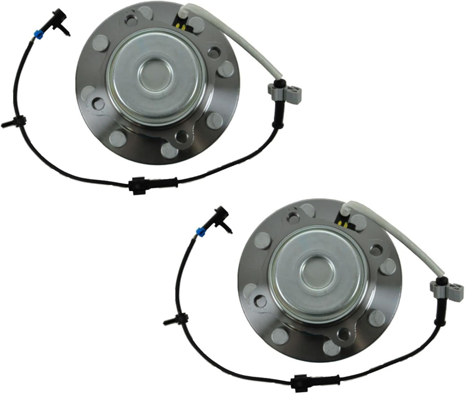 TRQ 2 Piece Front Wheel Bearing & Hub Assembly Set Compatible with 2003-2017 Chevrolet Express 2500 Express 3500 2009-2015 Express 4500 GMC Savana 2500 Savana 3500 Savana 4500
