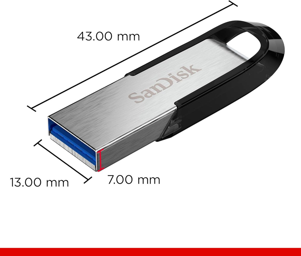 SANDISK 1TB Ultra Flair USB 3.0 Flash Drive - Up to 150MB/s Read speeds, High-Speed USB 3.0 Performance, Password Protection - Sleek Metal casing, Black - SDCZ73-1T00-G46