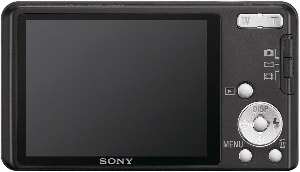 Sony DSC-W350 14.1MP Digital Camera with 4x Wide Angle Zoom with Optical Steady Shot Image Stabilization and 2.7 inch LCD (Black)