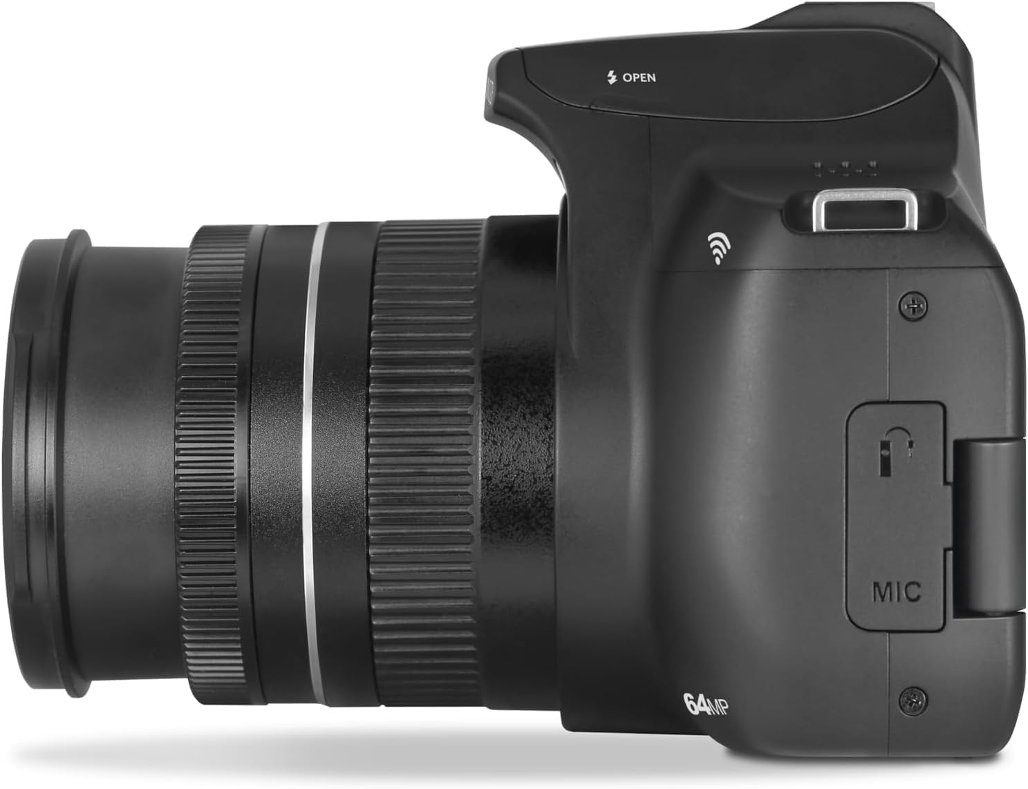 Minolta 64 Mega Pixels Auto Focus Digital Camera with 10x Optical Zoom, 4K Ultra HD Video and Macro Shooting, Bundle with 32 GB Memory Card + Vlogging Tripod + Cleaning kit + More Accessories - Black