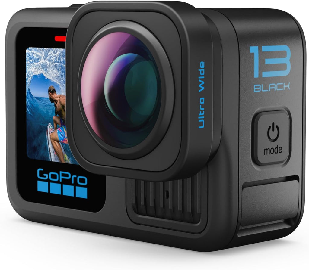 GoPro HERO13 Black Ultra Wide Edition - Waterproof Action Camera with 5.3K60 Video, 27MP Photo, Boosted 177-degree FOV + Compatability with HB-Series Lenses