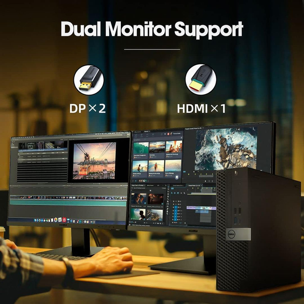 Dell OptiPlex 5050 Desktop Computers with 24' Monitor PC Bundle,Intel i7-6700 3.4GHz,32GB DDR4 Ram New 512GB M.2 NVMe SSD,Intel AX200 Built-in WiFi 6,Bluetooth 5.2,HDMI,Windows 11 Pro (Renewed)