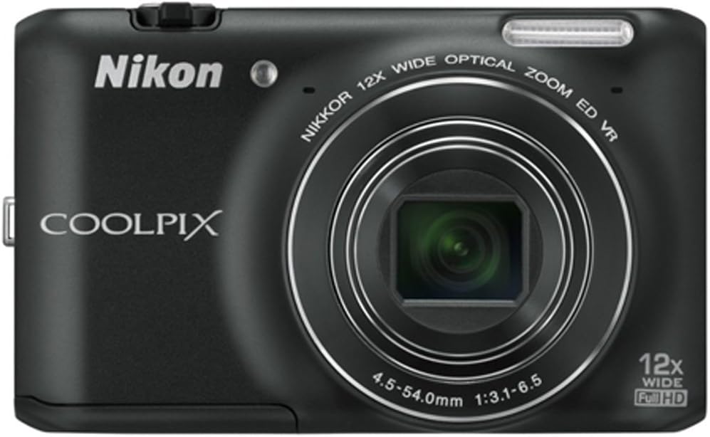 Nikon COOLPIX S6400 16 MP Digital Camera with 12x Optical Zoom and 3-inch LCD (Black) (OLD MODEL)