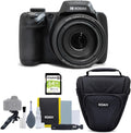 Kodak PIXPRO AZ528 16MP Astro Zoom Digital Camera with 52x Zoom and 3-Inch LCD Display (Black) Bundle with 64GB Memory Card, and Camera Case with Accessories (3 Items)