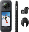 Insta360 X4 Ski Bundle - 8K Waterproof 360 Action Camera, 4K Wide-Angle Video, Invisible Selfie Stick, Removable Lens Guards, 135 Min Battery Life, AI Editing, No Micro SD Card