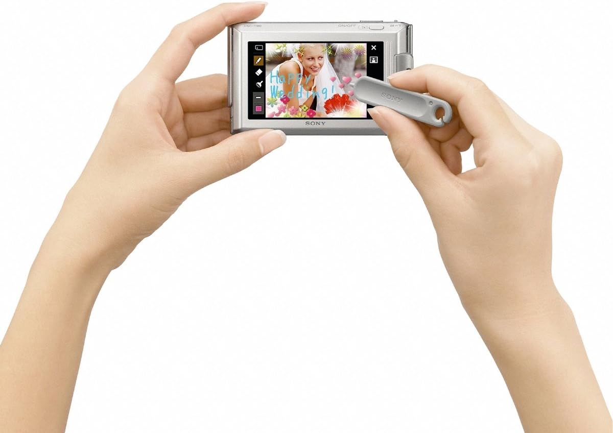 Sony Cyber-shot DSC-T90 12.1 MP Digital Camera with 4x Optical Zoom and Super Steady Shot Image Stabilization (Silver)