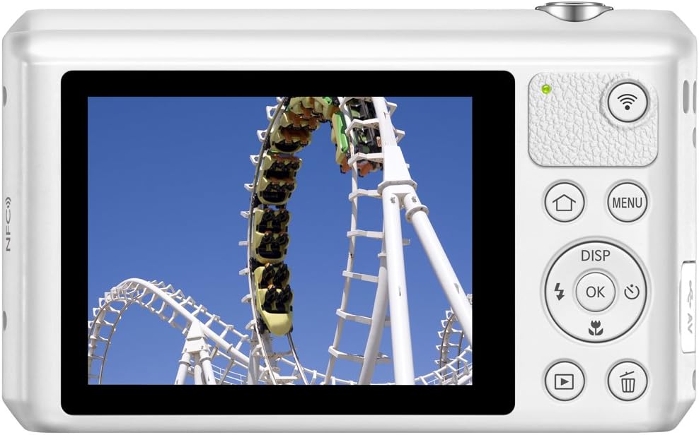 Samsung WB35F 16.2MP Smart WiFi & NFC Digital Camera with 12x Optical Zoom and 2.7' LCD (White)