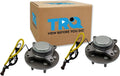 TRQ Front Left and Right Wheel Bearing and Hub Assembly Set 2 Piece Compatible with 18-20 Ford Expedition F-150 18-20 Lincoln Navigator RWD Models