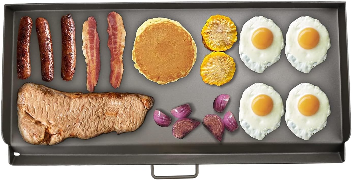 Cast Iron Griddle for Camp Chef 3 Burner Stove, 16' Flat Top Griddle Accessories for Camp Chef Cooking Systems GB90D TB90LW TB90 TB90LWG TB90LWG15 SPG90B CCH3