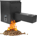 Pellet Smoker Hopper Assembly Kit, 250W 120V Electric Wood Pellet Grill Vertical Pellet Smoker Conversion Kit with Digital Temperature Controller for BBQ Smoke Bake Roast, 180℉- 500℉ Adjustment