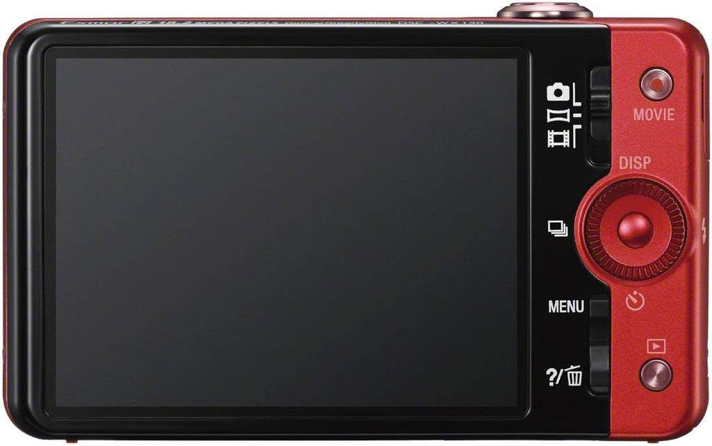 Sony Cyber-shot DSC-WX150 18.2 MP Exmor R CMOS Digital Camera with 10x Optical Zoom and 3.0-inch LCD (Red) (2012 Model)