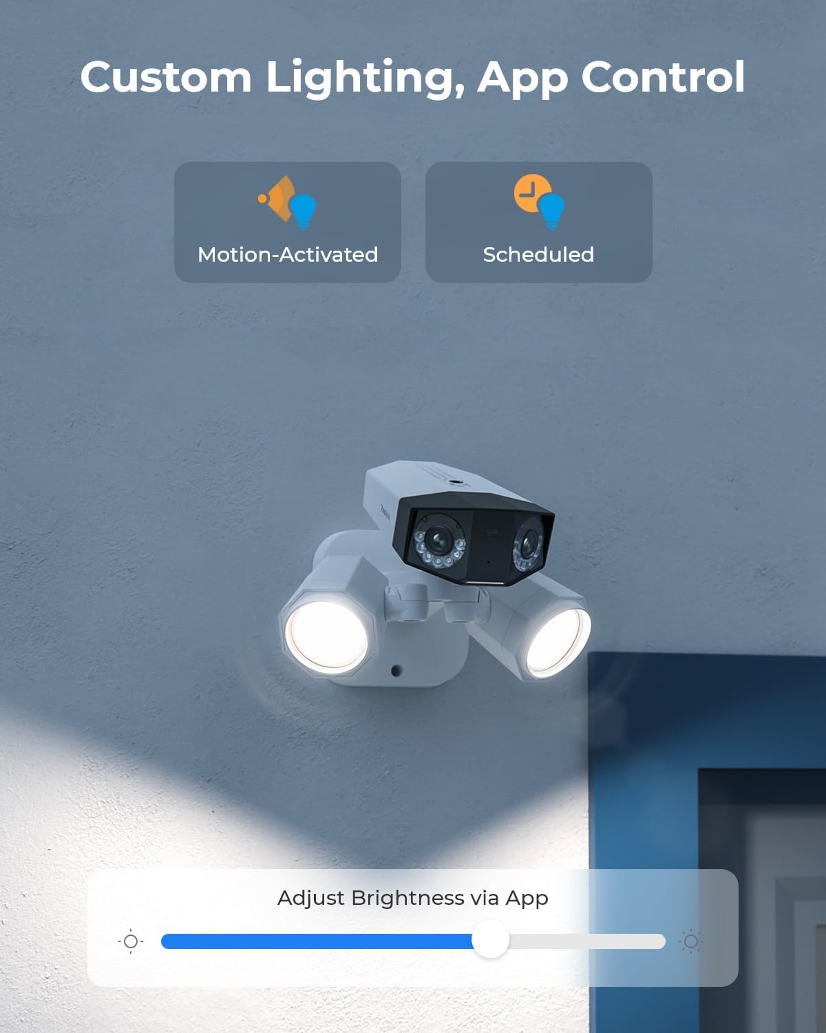 REOLINK Duo Floodlight PoE, 4K Dual-Lens Security Camera, Outdoor PoE IP Camera with 180° Ultra-Wide Angle, 1800 Lumen Floodlight, Human/Vehicle/Pet Detection, Two Way Talk, Waterproof