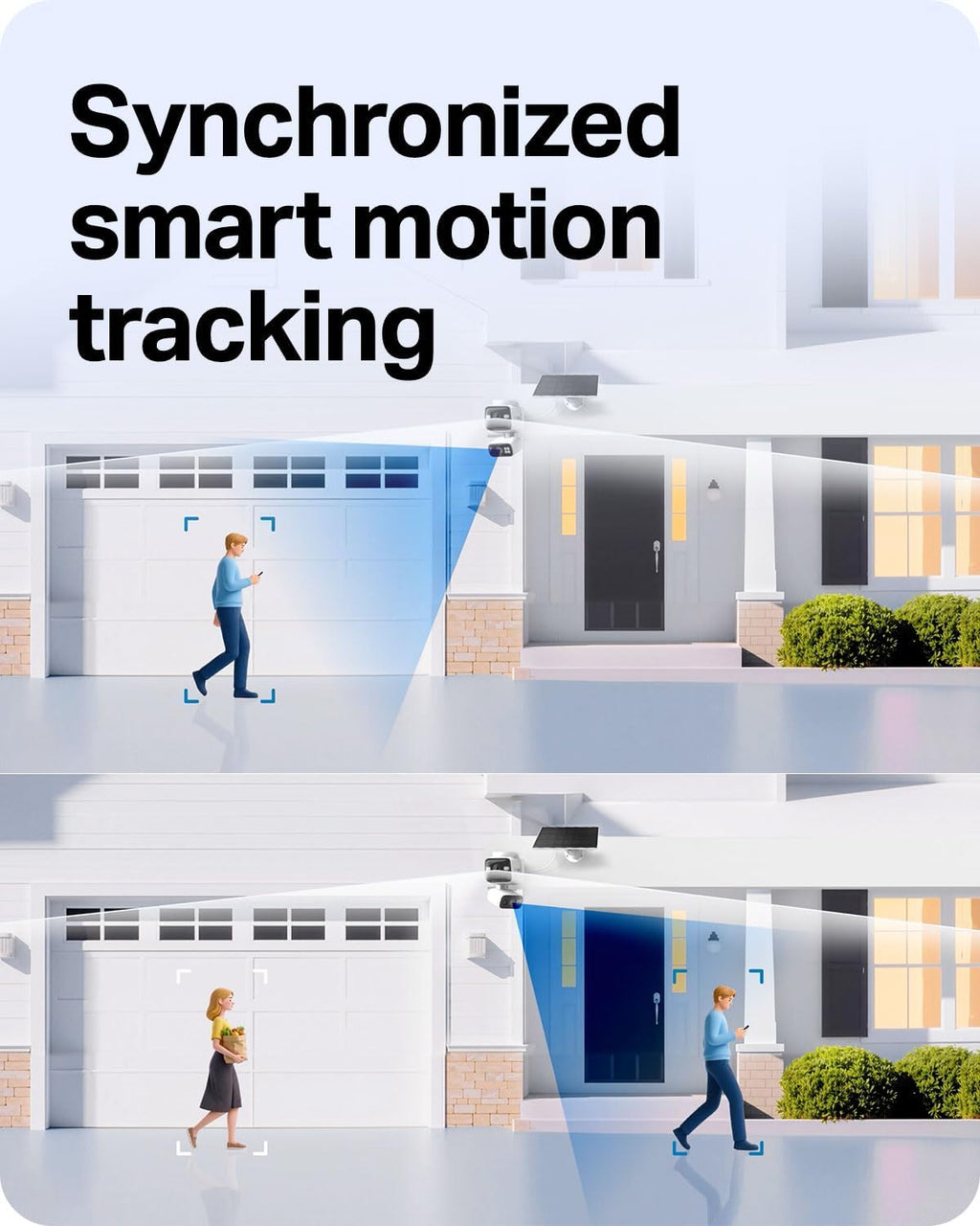 Tapo 4K Security Camera Wireless Outdoor, Dual Lens Pan/Tilt, Battery Powered with Solar, 169° Wide-Angle Lens + 6mm Zoom Lens, Motion Track, Subscription-Free SD Storage or Optional Cloud - C675D KIT