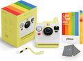 Polaroid Now 3rd Generation i-Type Instant Camera + 8 i-Type Color Film Bundle, Yellow, Polaroid Camera Bundle with a Lumintrail Lens Cleaning Cloth