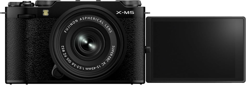 FUJIFILM X-M5 Mirrorless Digital Camera XC15-45mmF3.5-5.6 OIS PZ Lens Kit - Black