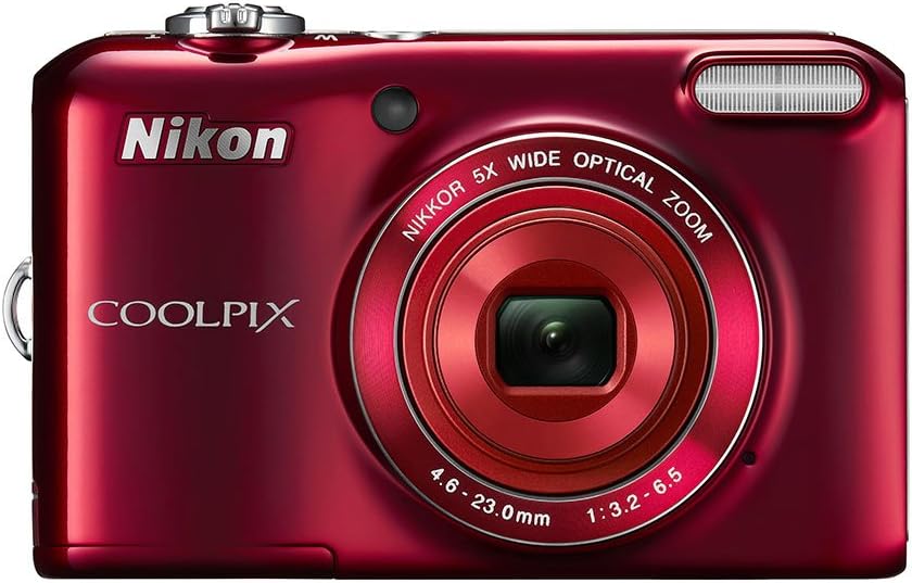 Nikon COOLPIX L28 20.1 MP Digital Camera with 5x Zoom (Red)