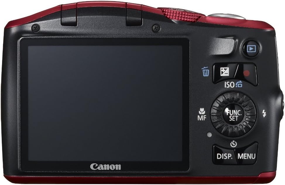 Canon PowerShot SX150 IS 14.1 MP Digital Camera with 12x Wide-Angle Optical Image Stabilized Zoom with 3.0-Inch LCD (Red) (OLD MODEL)