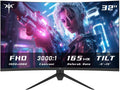 KTC 32 Inch Curved Gaming Monitor, FHD 1080P 165Hz PC Monitor, 1500R, 122% sRGB with HDR, FreeSync Premium, HDMI 2.0x2, DisplayPort 1.4, VESA Compatible, Tilt Adjustable, Eye Care, H32S17C