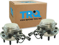 TRQ 2 Piece Front Wheel Bearing & Hub Assembly Set Compatible with 2009-2010 Dodge Ram 2500 Ram 3500 2011 Ram 2500 3500