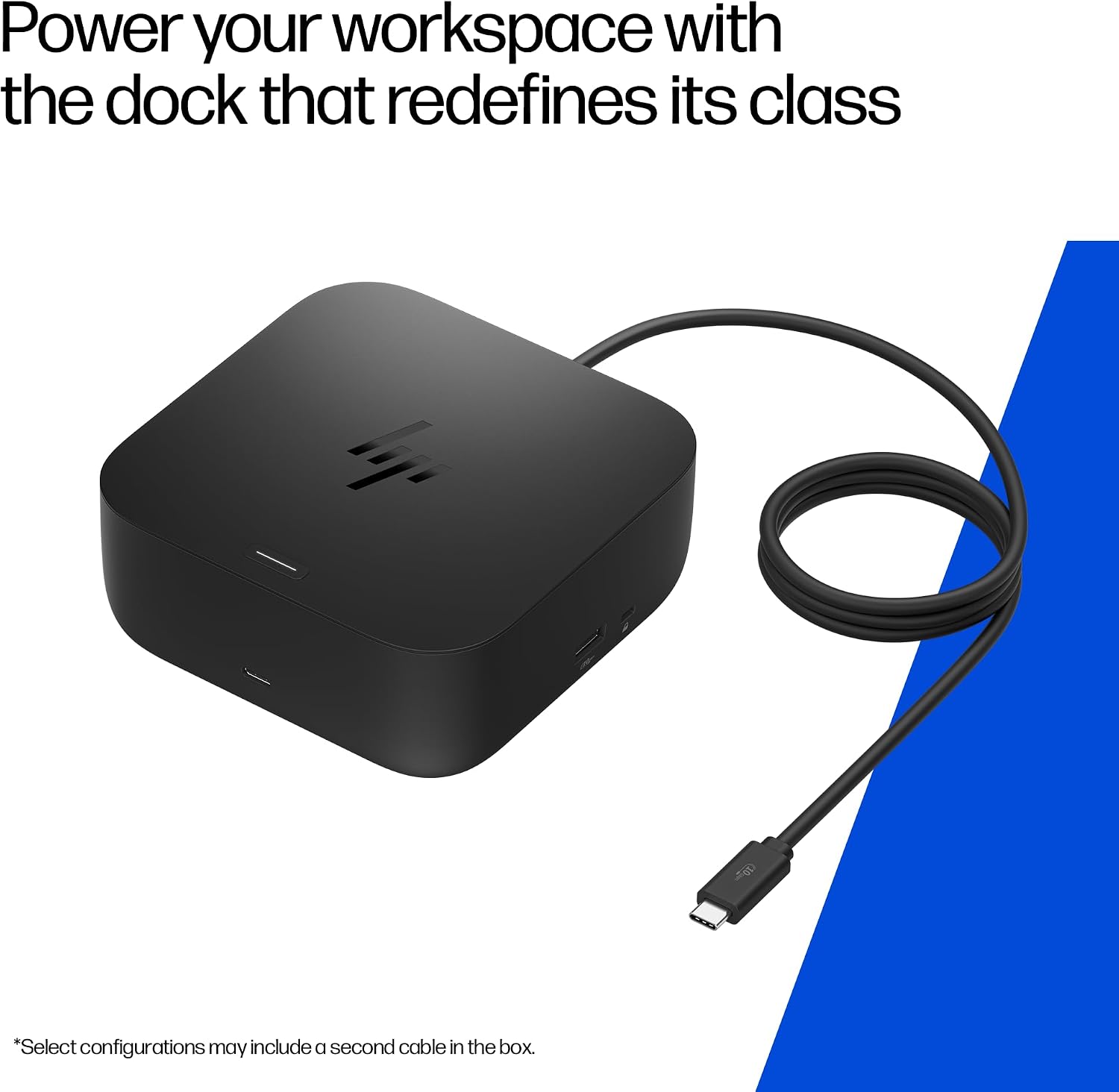 HP USB-C 100W G6 Dock, Future-Proof Design with Ambient LED Lighting and On-Screen Display Notifications, Additional USB-C Ports, Upgraded HDMI 2.1 Port, Upgraded to 120Hz Refresh Rate