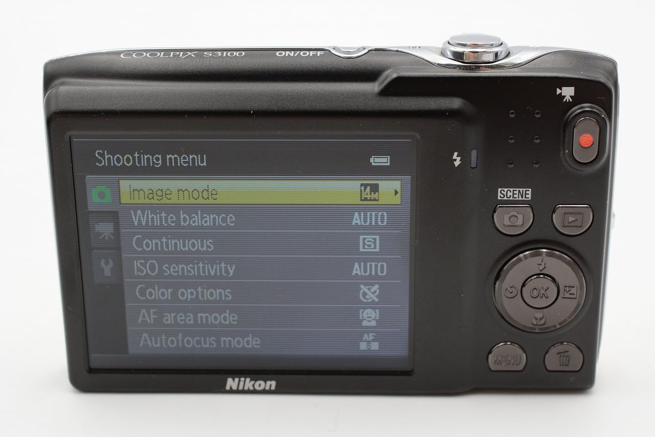 Nikon COOLPIX S3100 14 MP Digital Camera with 5x NIKKOR Wide-Angle Optical Zoom Lens and 2.7-Inch LCD (Yellow)