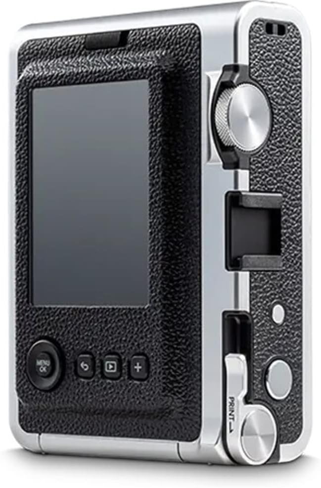 FUJIFILM INSTAX MINI EVO Hybrid Instant Camera | Black Bundle with Instax Mini Film | 20 Exposures + 64GB Micro SD Card + Mini Album, Borders, Stickers & Clips + Cleaning Cloth (5 Items)