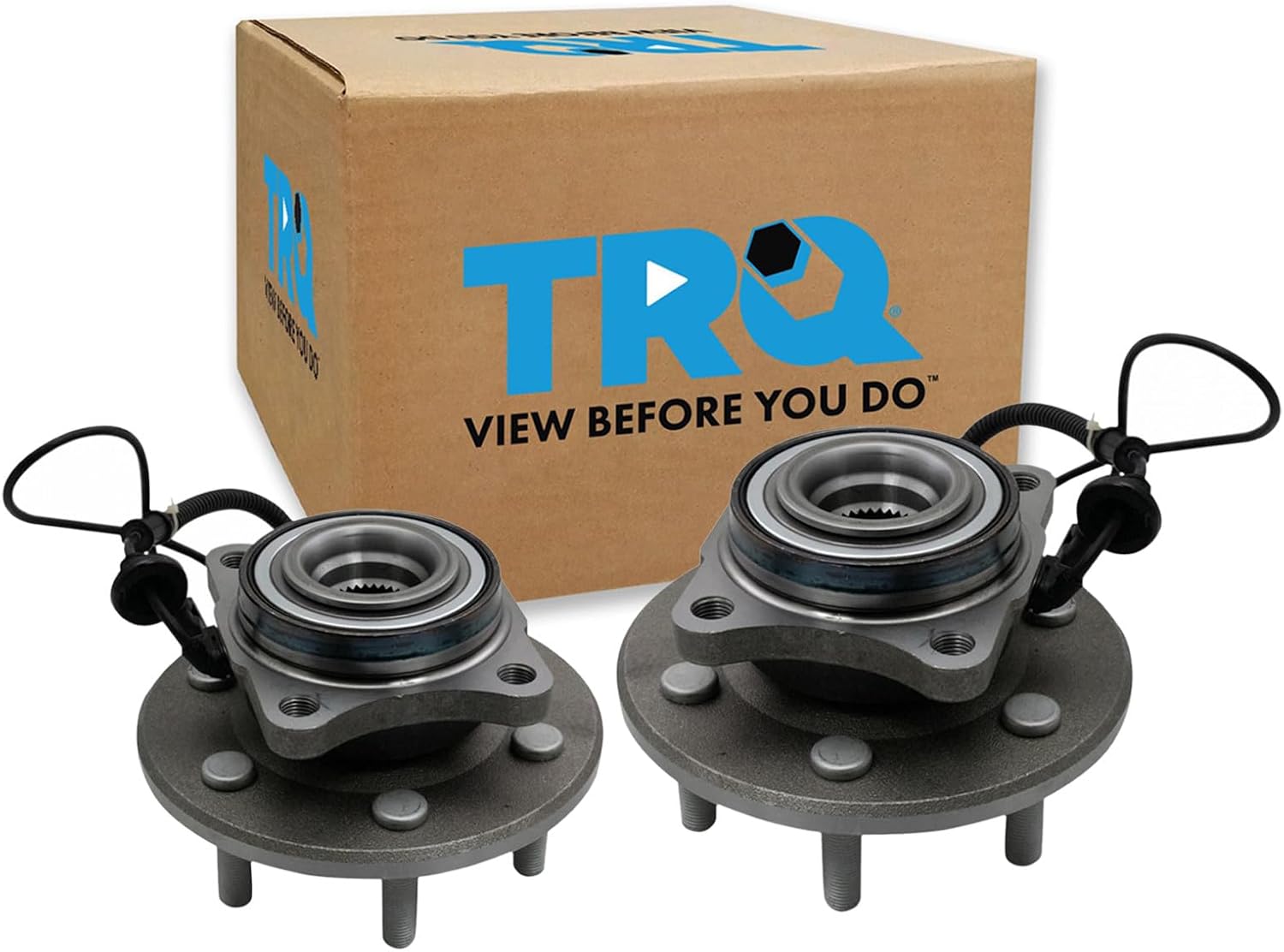 TRQ Rear Left and Right Wheel Bearing and Hub Assembly Set 2 Piece Compatible with 2015-2017 Ford Expedition 2015-2017 Lincoln Navigator