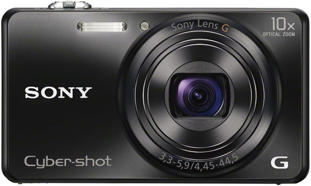 Sony DSCWX200 Digital Compact Camera with Wi-Fi - Black (18MP, 10x Zoom)