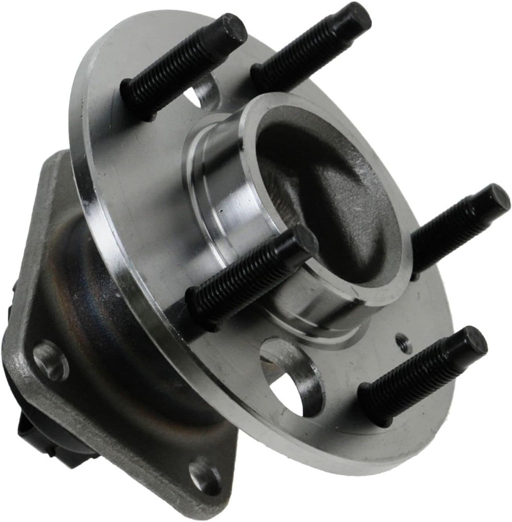 TRQ 2 Piece Front Rear Wheel Bearing & Hub Assembly Set Compatible with 2004-2005 Chevrolet Classic 2001-2003 Malibu 1999-2004 Oldsmobile Alero 1999-2005 Pontiac Grand Am