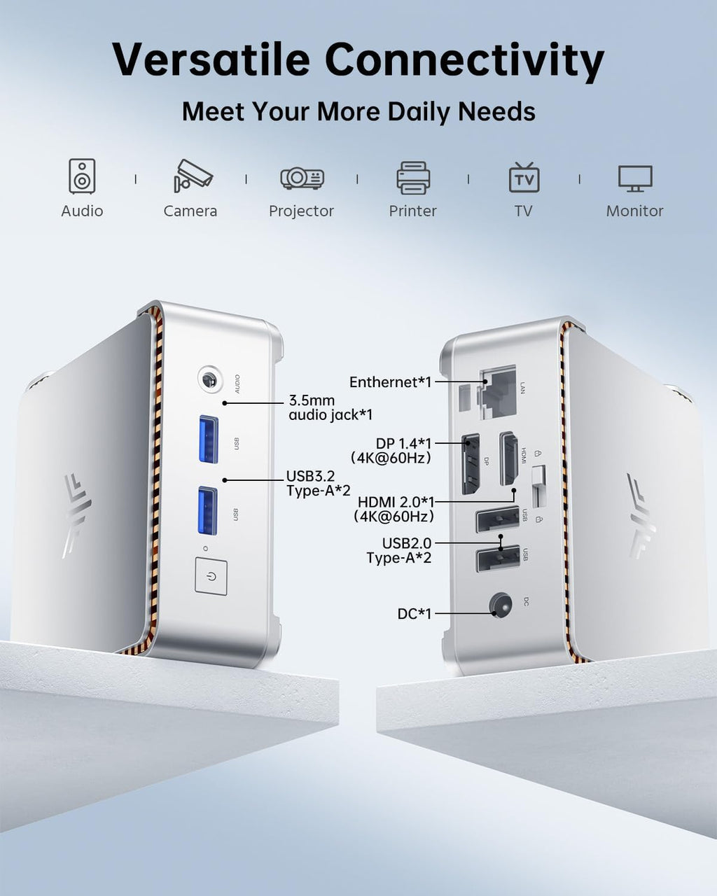 KAMRUI Essenx E2 N95 Mini PC, 16GB DDR4 512GB SSD Mini Computers, Alder Lake-N N95(Beat N100,up to 3.4GHz) Mini Desktop Computers, HDMI+DP1.4 Dual 4K UHD,Gigabit Ethernet,WiFi,BT/Home/Office Micro PC