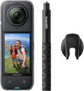 Insta360 X4 Get-Set Bundle - 8K Waterproof 360 Action Camera, 4K Wide-Angle Video, Invisible Selfie Stick Effect, Removable Lens Guards, 135 Min Battery Life, AI Editing, Stabilization
