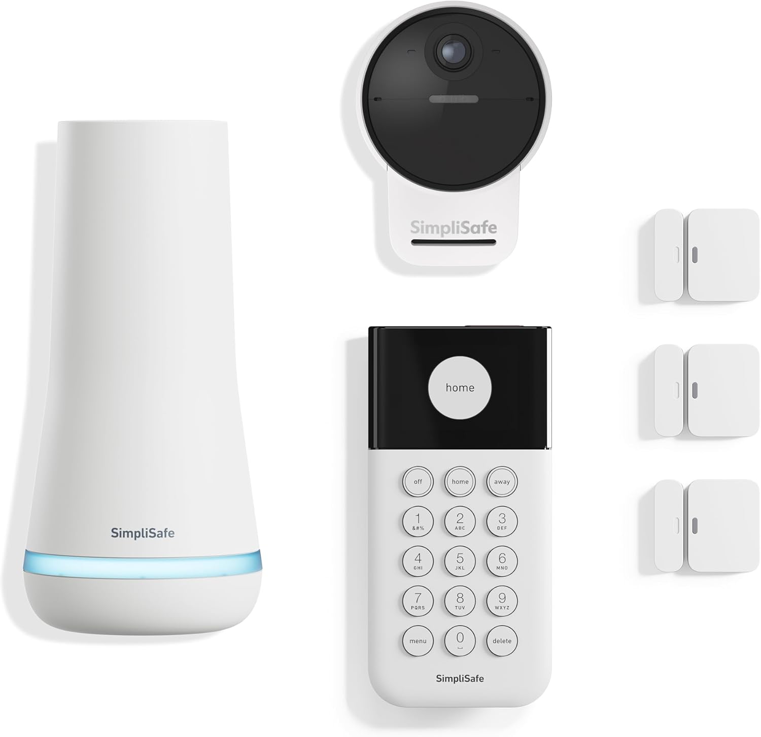 SimpliSafe 6 Piece Wireless Home Security System with Outdoor Camera - Optional 24/7 Professional Monitoring - No Contract - Compatible with Alexa and Google Assistant
