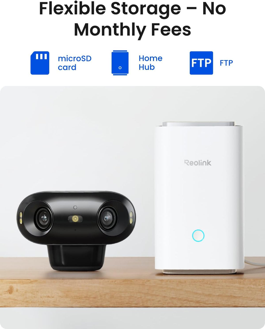 REOLINK Argus 4 Pro Black, 4K Dual-Lens 180° Solar Security Cameras Wireless Outdoor, 8MP ColorX Night Vision for Home Surveillance, 5G/2.4GHz WiFi, AI Detection, No Subscription, Home Hub Compatible