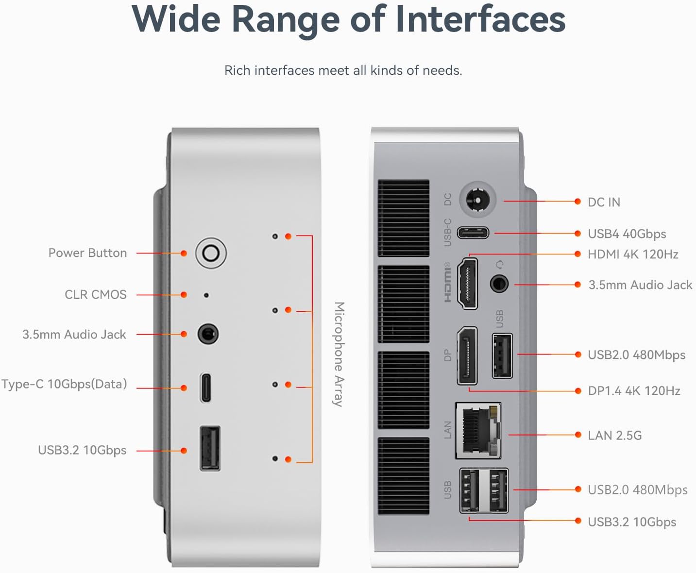 Beelink SER9 AI Mini PC, AMD Ryzen AI 9 HX 370(up to 5.1GHz) 12C/24T, Mini Computer 32GB LPDDR5X RAM 1TB NVMe PCIe4.0x4 SSD, Mini Desktop PC Built-in MIC/Speakers/USB4/WiFi6/BT5.2/2.5G