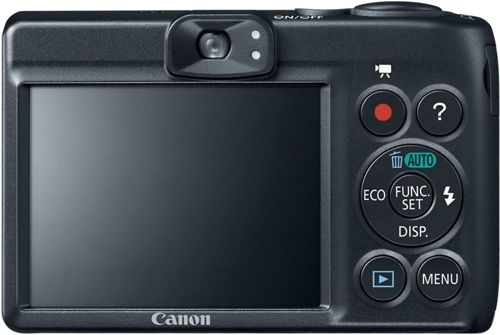 Canon PowerShot A1400 16.0 MP Digital Camera with 5X Digital Image Stabilized Zoom 28mm Wide-Angle Lens and 720p HD Video Recording (Black)