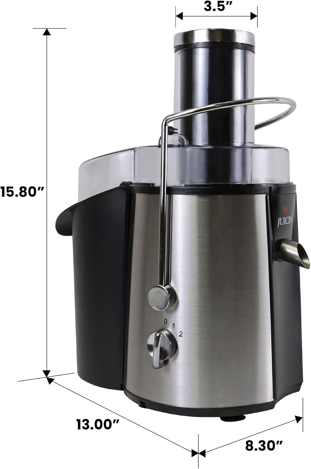 Total Chef Cold Press Juicer Machine – 2 Speed Slow Masticating Juicer for Vegetables & Fruits, High Yield Juice Extractor, Maquina Para Jugos Naturales, Easy to Clean Compact Juicing Machine
