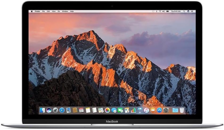 Apple MNYH2LL/A 12in MacBook, Retina, 1.2GHz Intel Core m3 Dual Core Processor, 8GB RAM, 256GB SSD, Mac OS, Silver (Renewed)