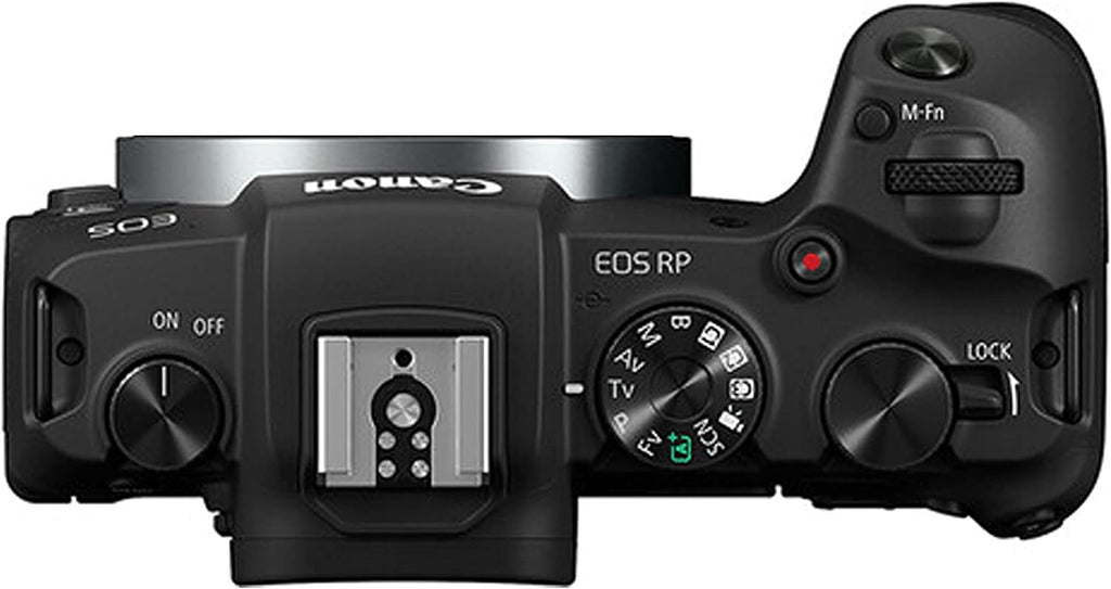 Canon EOS RP Mirrorless Digital Camera 24-50mm and 75-300mm Lenses + 420-800mm Super Telephoto Lens + 128GB Memory, Spare Battery, Filters,Case, Tripod, Flash, and More (43pc Bundle) (Renewed)