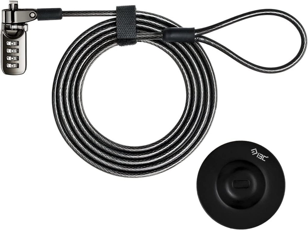 Laptop Cable Lock 4 Digital Combination Lock Security Computer Cable Lock Anti Theft Combination Lock Compatible for Tablet Laptop (10 Packs)