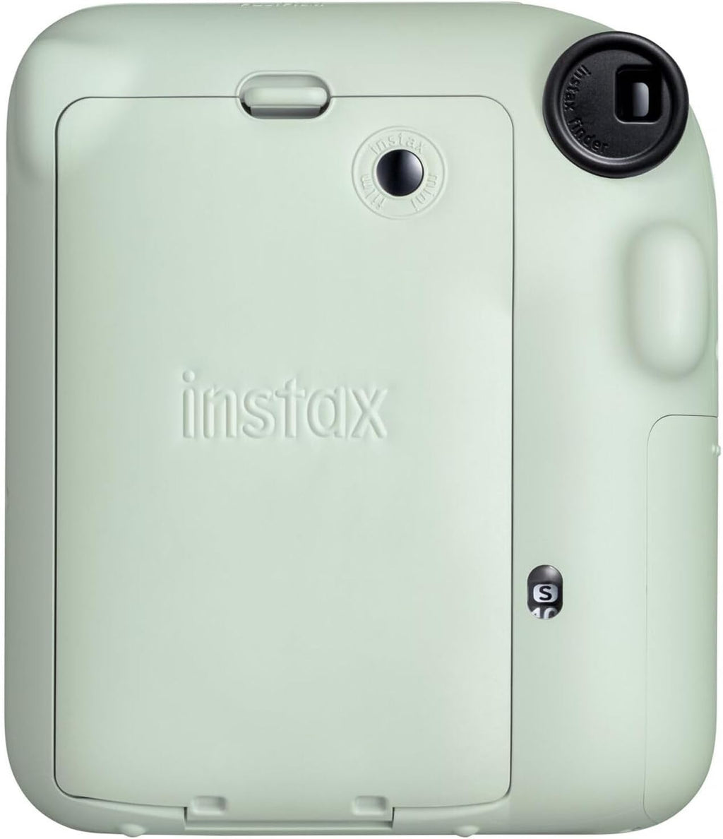 Fujifilm Instax Mini 12 Instant Camera Mint Green Bundle with Fuji Instax Mini Film Value Pack (20 Sheets) + Protective Carrying Case + Photo Album + Microfiber Cleaning Cloth