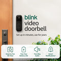 Blink Video Doorbell + Outdoor 4 – Wireless smart security cameras, head-to-toe HD view, two-year battery life. Sync Module Core included – 3 camera system + Video Doorbell