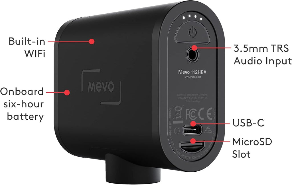 Logitech for Creators Mevo Start 3-Pack Wireless Live Streaming Cameras, for Multi-Camera HD Video,App Control and Stream via Smartphone or Wi-Fi