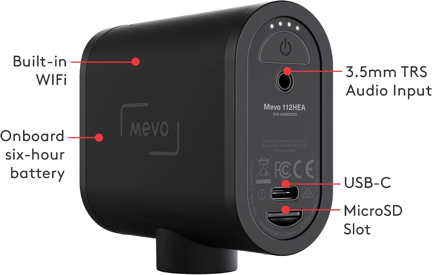Logitech for Creators Mevo Start 3-Pack Wireless Live Streaming Cameras, for Multi-Camera HD Video,App Control and Stream via Smartphone or Wi-Fi