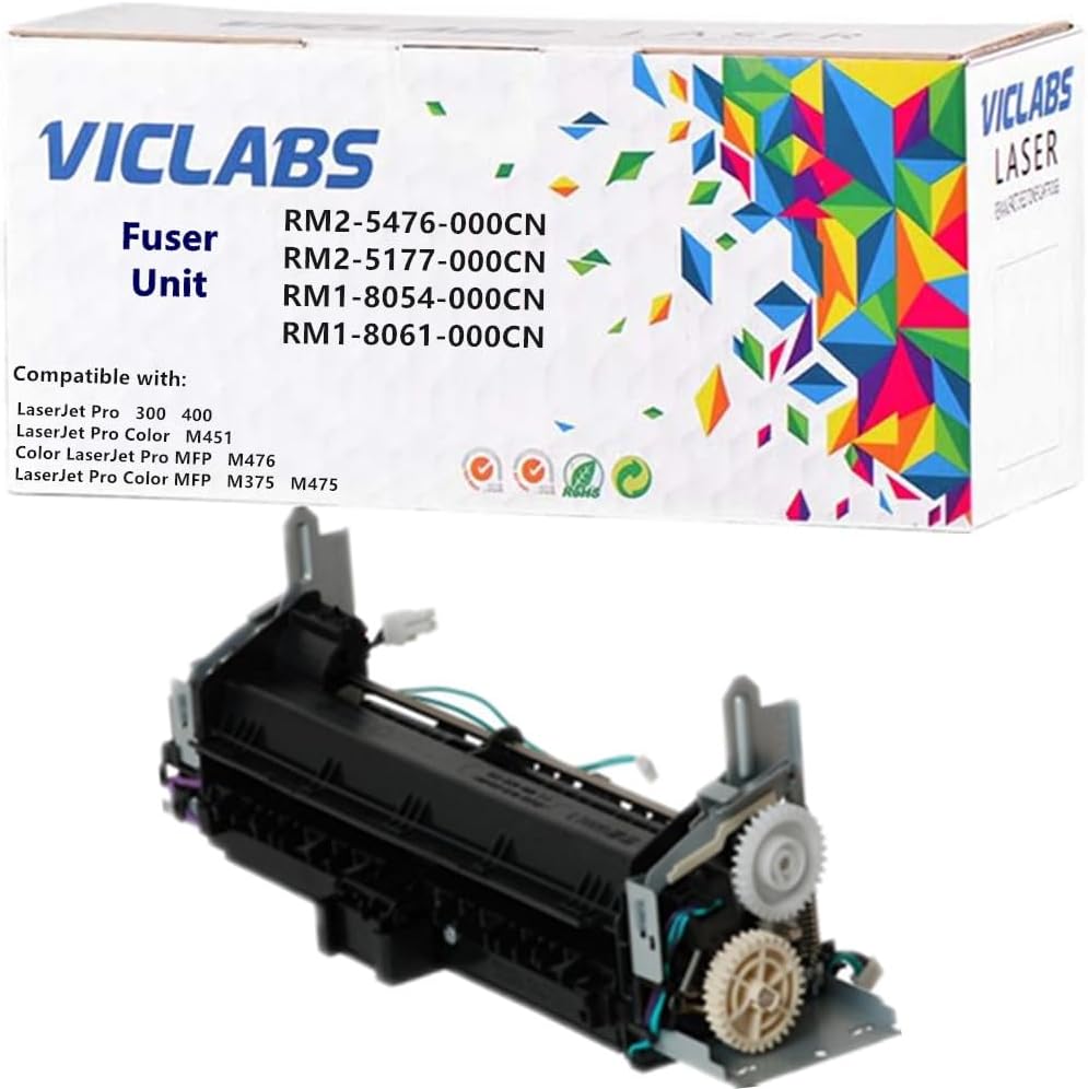 RM2-5476-000CN fuser Unit Replacement for HP RM2-5177-000CN RM1-8054-000CN RM1-8061-000CN fuser Unit for use in HP LaserJet Pro 300 400 M451 M476 M375 M475 Printers,110V (1- Pack)