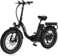 NARRAK Fat Tire Folding Electric Bike, 48V & 624Wh Lithium Removable Battery, Peak 1100W Brushless Motor, Max Speed 20Mph, M5 Large LCD Display, Suspension, Step-Over/Thru Frame