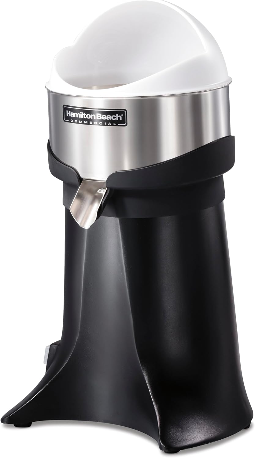Hamilton Beach Commercial Electric Citrus Juicer from the FreshMark Line, Fills a Glass of Juice in Less than 30 Seconds, Powerful Motor, 3 Reinforced Reamers, NSF Certified, HCJ967R
