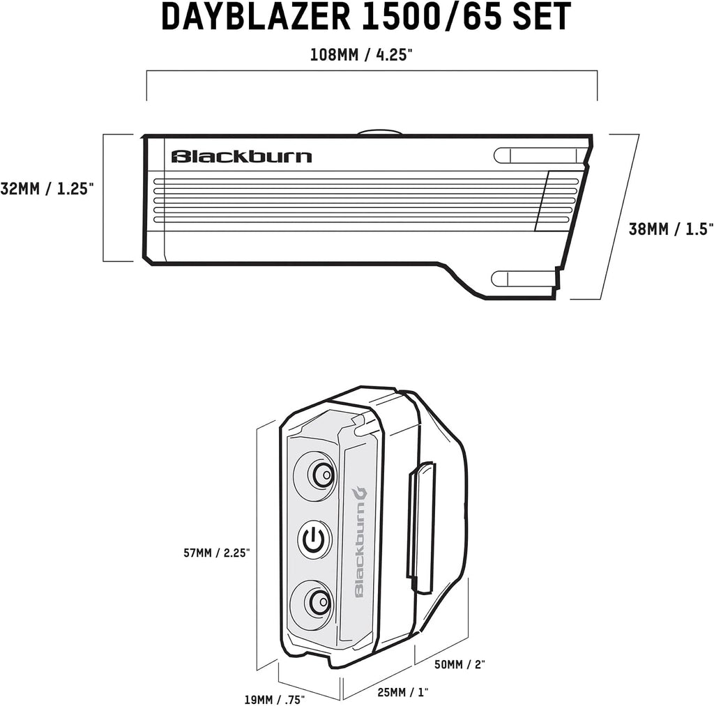 Blackburn Dayblazer Front and Rear Bike Light Set